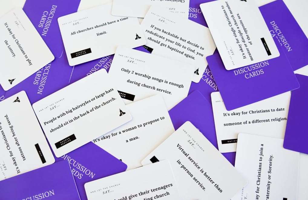 and Let The Church Say Game - Christian Card Game for Families, Church Groups, Young Adult Ministries & Game Night - Faith-Based Conversation Starter