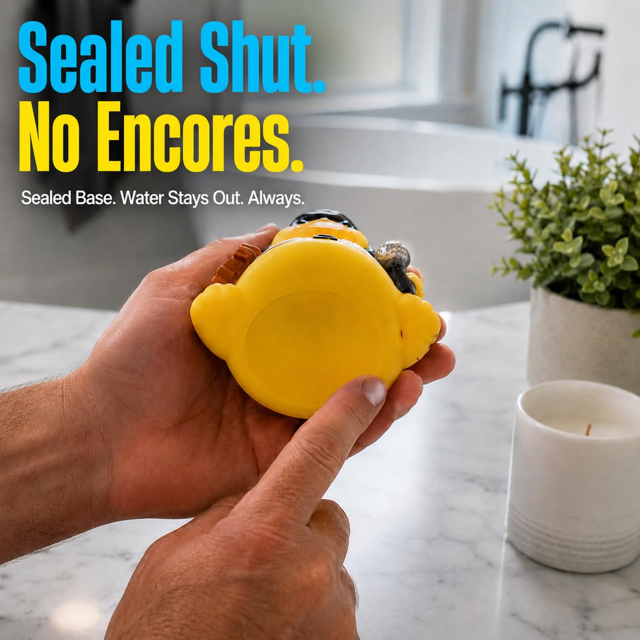 3 Inch DUCKY CITY Rock n Roll Rubber Duck [Sealed, Floats Upright] for Jeeps Music Singer Bath Toy for Kids and Toddlers, Baby Safe Funny Duck Gift