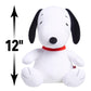 Peanuts Large 2 lb Weighted Plush Snoopy, 12-inch Stuffed Animal, Kids Toys for Ages 3 Up by Just Play