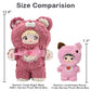 REIVIVORA Nommi Good Night Bear 400% Series Plush Blind Box 1PC (1 of 9 Possible Styles) Cute Figures Collectible Toys Birthday Gifts (1Pcs Random