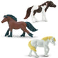 Safari Ltd. Ponies TOOB - 8 Figurines: Dartmoor, Highland, Fell, Welsh, Quarter, Shetland, Chinoteague, Exmoor Pony - Educational Toy Figures