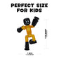 Zing StikBot Shinies 3-Pack - Shiny Metallic Poseable Action Figures with Suction Cups, Collectible Stop Motion Animation Toy Set for Kids