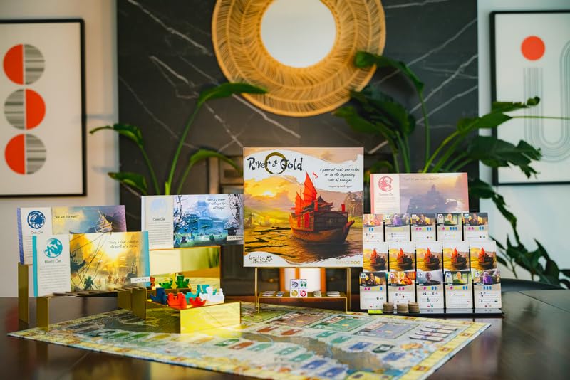Asmodee River of Gold Board Game - Build Your Trade Empire in Legendary Rokugan, Includes Patrons Mini-Expansion, Strategy Game for Kids & Adults