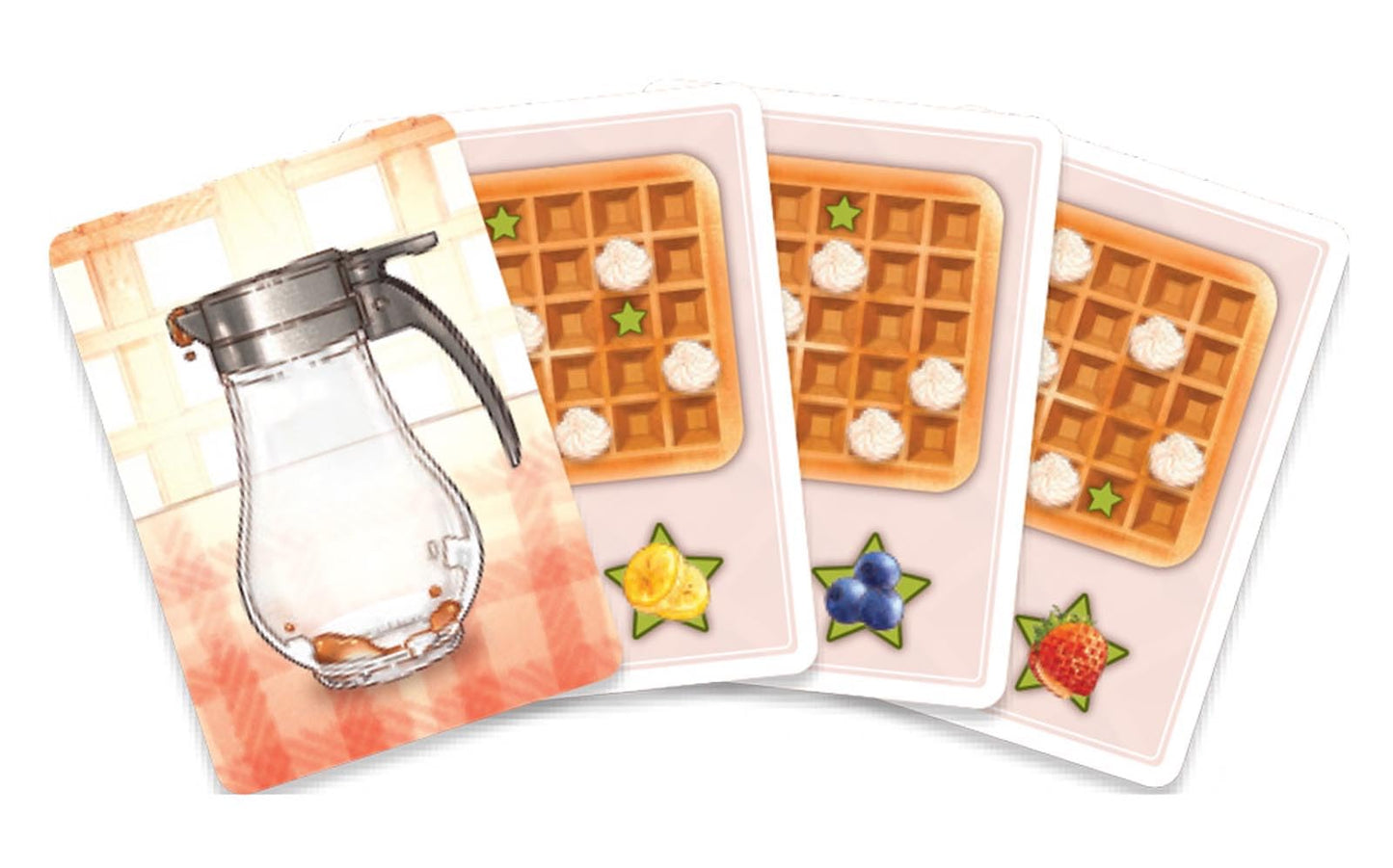 AEG Waffle Time | Draft Fruit Toppings & Whipped Cream, Create Patterns Spread Syrup | Abstract Strategy Breakfast Board Game | 1-4 Players | Ages 10+
