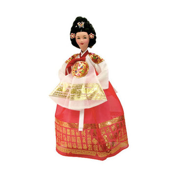 Parkssisangbang Korean Traditional Handicraft Hanbok Dolls The Queen Version1 Figure Gift RED