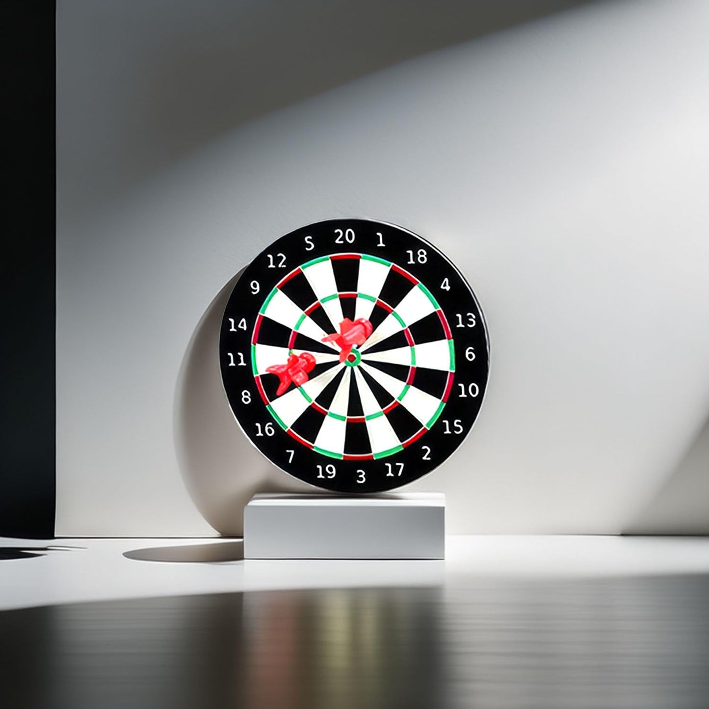Miniature Magnetic Dartboard Sets (2 Pack): Includes 2 Boards & 4 Darts for Dollhouse Game Room, Bar Scene Decor, Adult Collector Fun