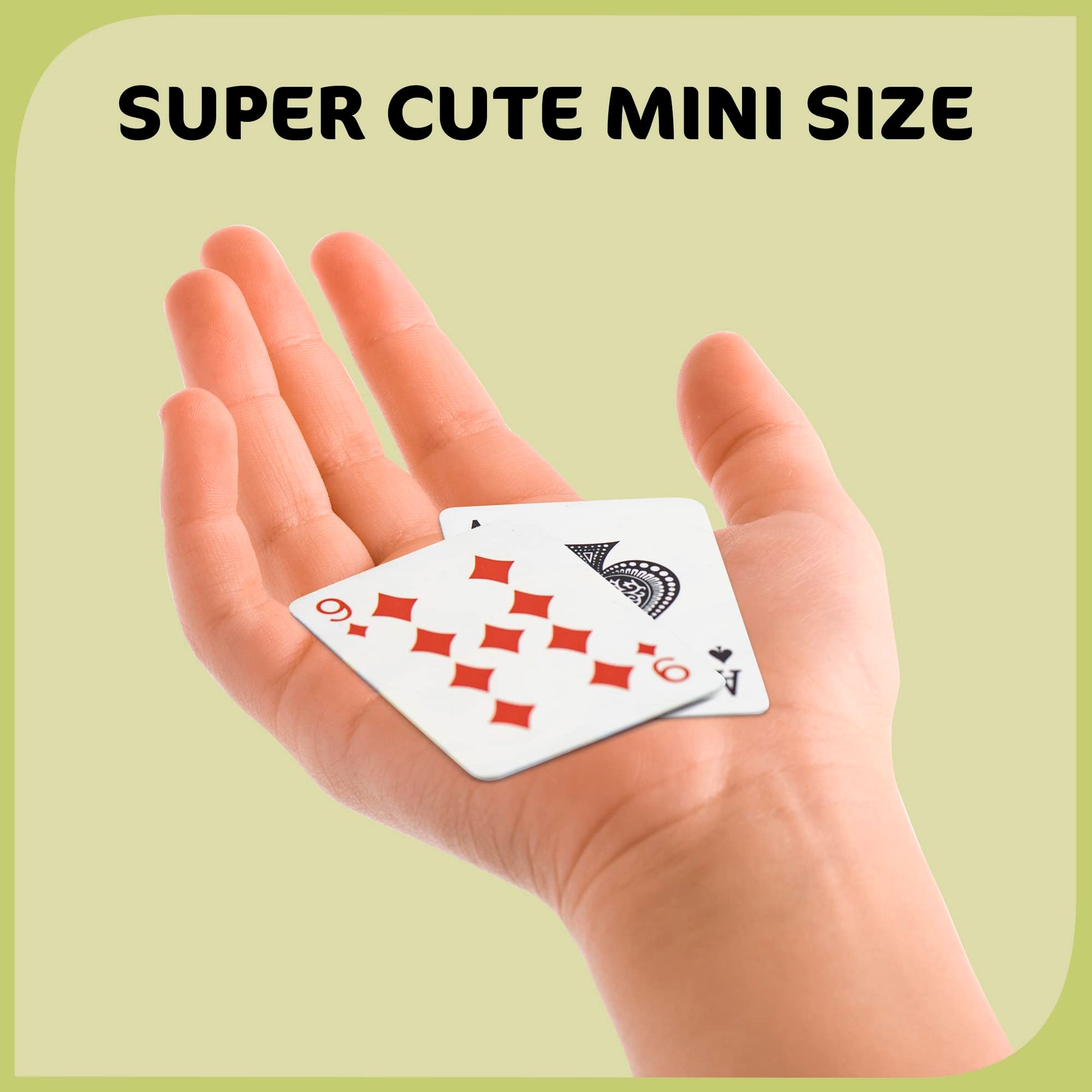 Srenta 24 Pack Mini Playing Cards Bulk - Poker Cards Decks for Kids, Small Deck of Cards with Smiley Faces, Miniature Casino Game Packs, Cool Party