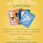 The ABCs of Travel Alphabet Flash Cards - Learning Cards for Toddlers & Preschoolers Featuring Travel Themed Objects & Sight Words - Educational Flash