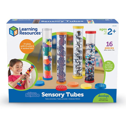 Learning Resources Primary Science Sensory Tubes - Toddler Toys, Homeschool Supplies, Fine Motor Skills, Calm Down Bottle, STEM Manipulatives