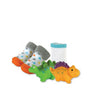 Stephan Baby Bath Squirter Tub Toys, Wash Cloth and Bootie Socks Gift Set, Dinosaurs