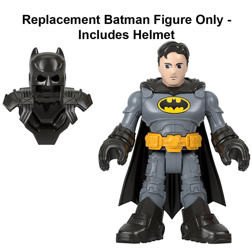 Replacement Part for Imaginext Super-Friends Playset - HML03 ~ Replacement Poseable Batman Figure ~ Includes Helmet