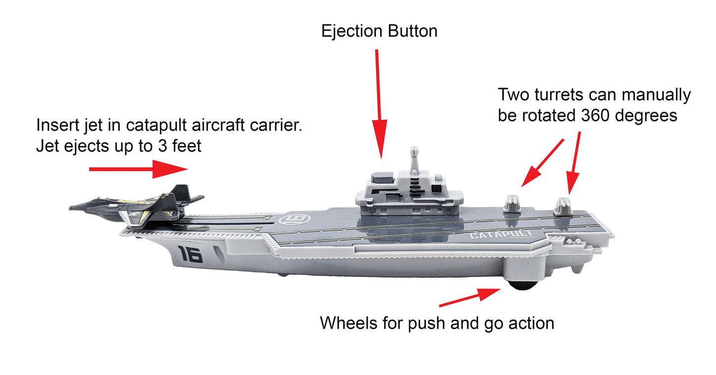 Toy Essentials Ultimate Large Aircraft Carrier Battle Fleet