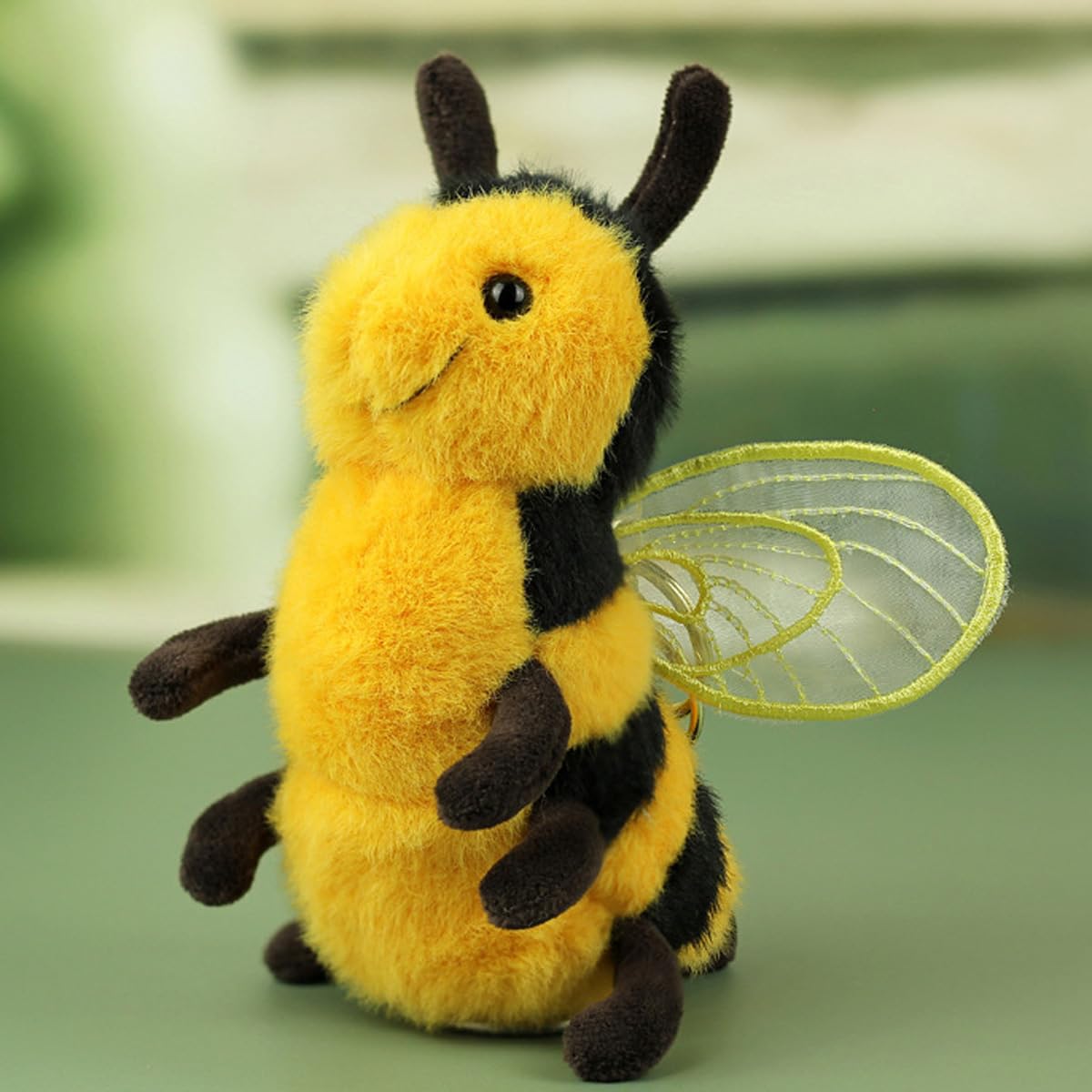 Cute Soft Plush Realistic Honey Bee Stuffed Animals Cushion Toy Doll, 6" Bumblebee Plushie Toys Best Birthday Christmas Anniversary Fiesta Party