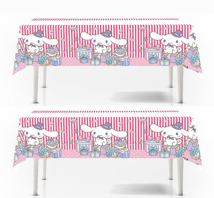 HABITZ 2pcs Children Birthday Party Tablecloth Table Cover,Children Birthday Supplies Decorations (4)