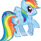 MLP Birthday Party Supplies Pinkie Pie Rainbow Dash Balloons Decorations