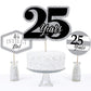 Big Dot of Happiness We Still Do - 25th Wedding Anniversary - Anniversary Party Centerpiece Sticks - Table Toppers - Set of 15