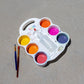 CocoNut Outdoor DIY Sidewalk Chalk Paint Set - Non-Toxic, Washable Powdered Chalk - Simply Mix in Water and Use a Paintbrush to Create Colorful