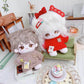 niannyyhouse 10cm Plush Doll Clothes Cartoon Pattern Knit Sweater Dolls Accessories Dress Up (Red)