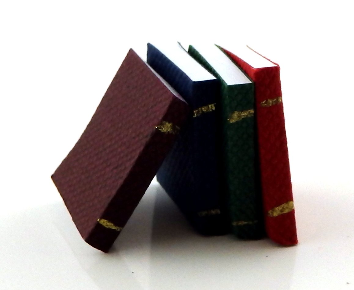 Cassics Dolls House Miniature Accessory Set 4 Bound Books 5042