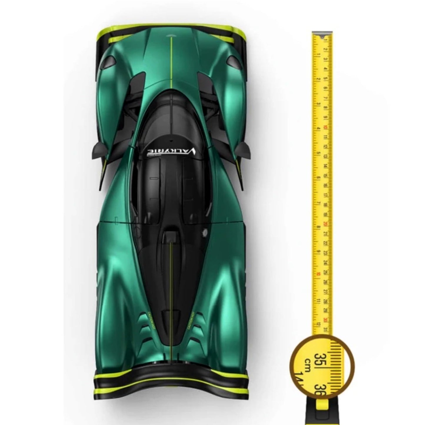 HTLNUZD 2024 RC Model Car 1/14 Remote Control Car Adult for Aston Martin-Valkyrie AMR Pro 600 mAh with Lights Alloy Vehicle Adult Collectible