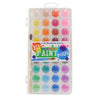 Ooly Lil' Watercolor Washable Paint Pods Set with Brush, 36 colors & 1 Paintbrush, Washable Watercolors in a Portable Case, School and Art Supplies