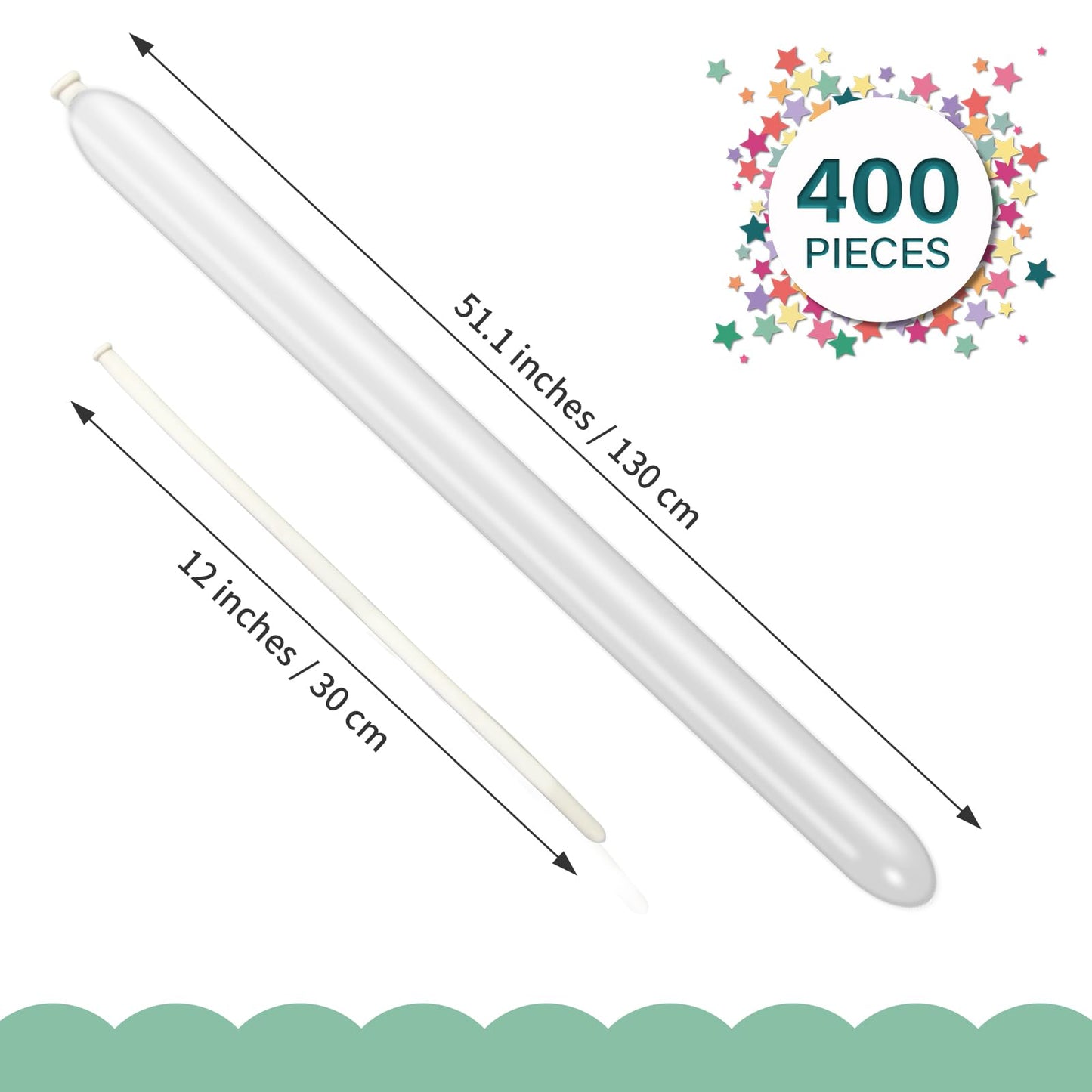 400 Pieces 260 Balloons 260Q Long Balloons Clown Balloons 260Q Balloons Long Twisting Balloons for Balloon Animals Latex Twisting Balloons