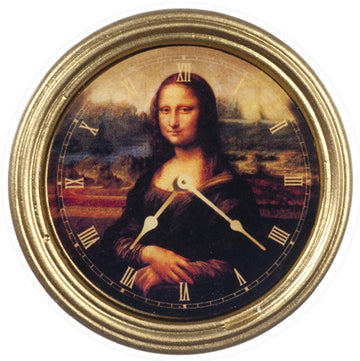 Dollhouse Miniature 1:12 Scale Mona Lisa Clock #G7190