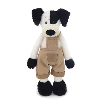 JamieCare 16" Dog Dolls Shaped Plush Stuffed Animal Toy in Overalls