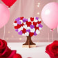 TINYFUTURE 18 Sets DIY Valentine's Day Foam Wreath Crafts Kits Decorations Self Adhesive Heart Sticker Love Heart Letter Shiny Sticker for Kids Party
