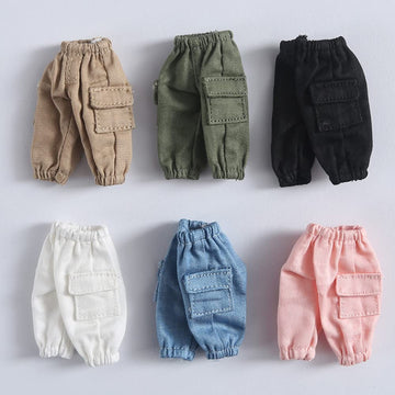 XiDonDon Dolls Costume Overalls Trousers Suitable for Ob11,Molly,GSC, 1/12bjd Dolls Clothes Doll Accessories (Green)