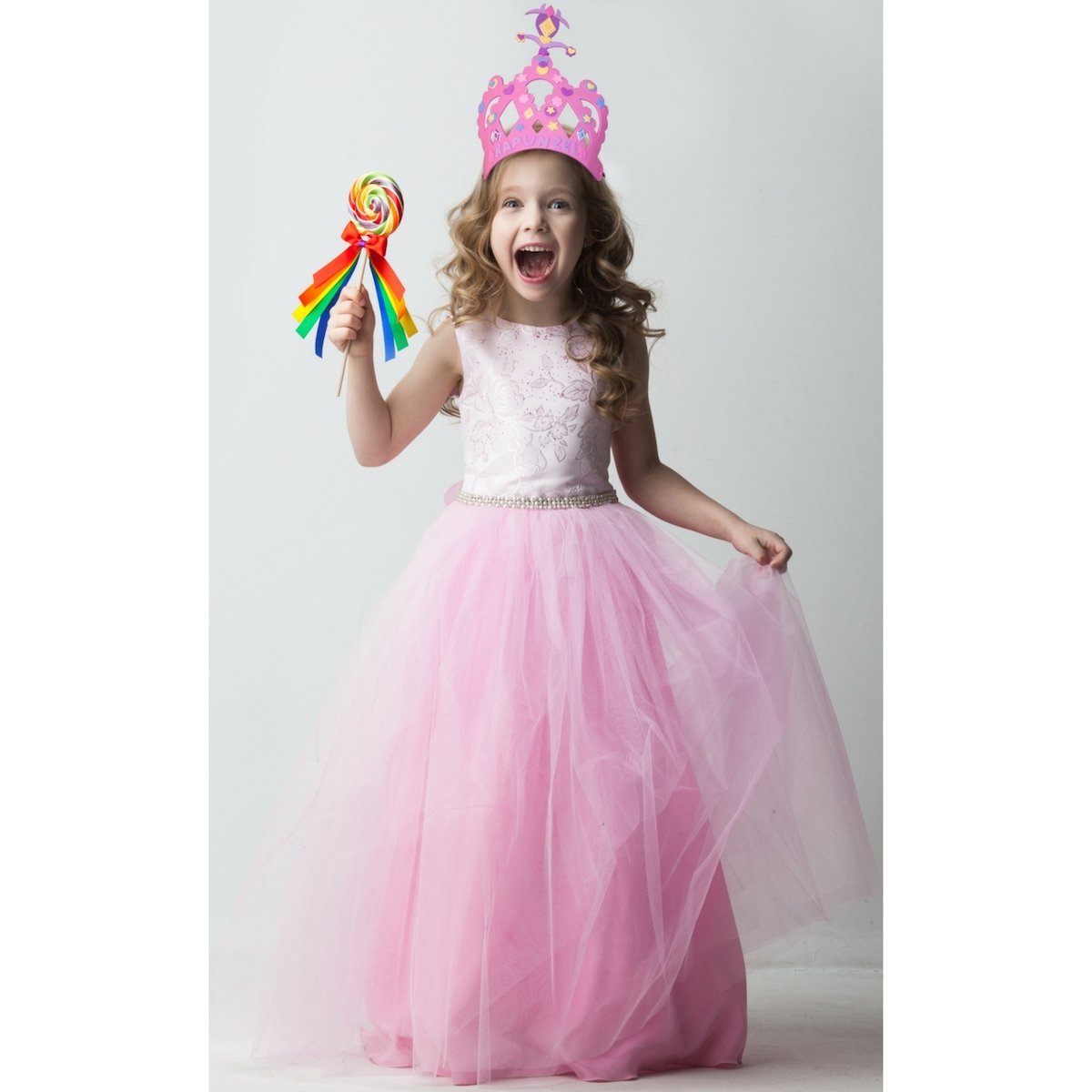 Wilde Tyke Girls Tiara and Crown Crafts Kit (12 Pack, 400 Foam Pieces) Princess Party Favor for Kids (TM)