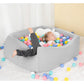 UHAPPYEE Square Foam Ball Pit for Toddler,35"x35"x12" Soft Ball Pit Pool with Removable Cover, Indoor Memory Sponge Ball Playpen Without Balls - Light