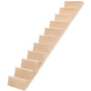 ARTIBETTER 1 12 Scale Mini Staircase for Dollhouse DIY Furniture Accessory Without Handrail 11-Step Wooden Model for Miniature House Scene