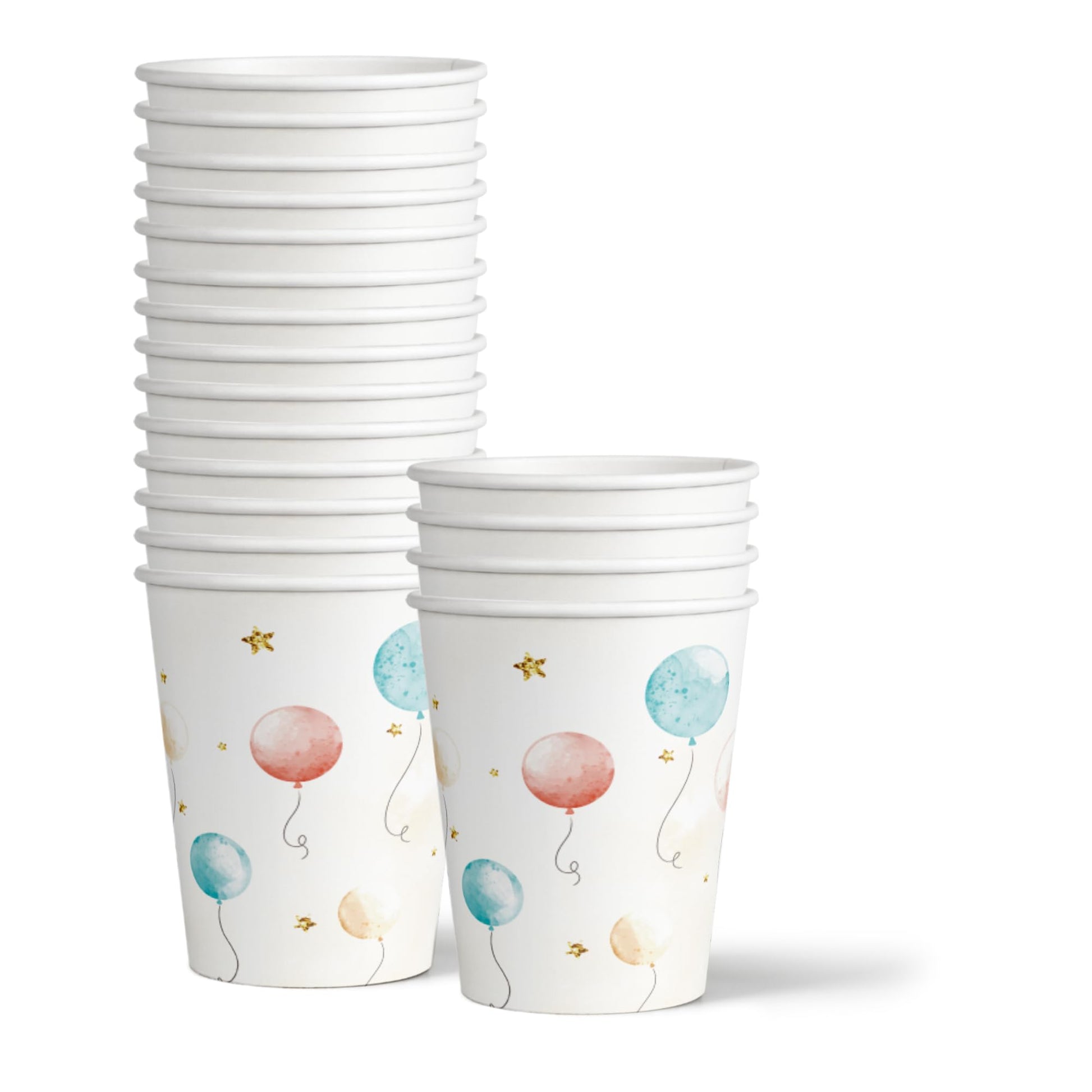 Birthday Galore Twin Teddy Bears Party Supplies - 64 Piece Twins Baby Shower Tableware Set Includes Large 9" Dinner Plates and 8" Dessert Paper Plates