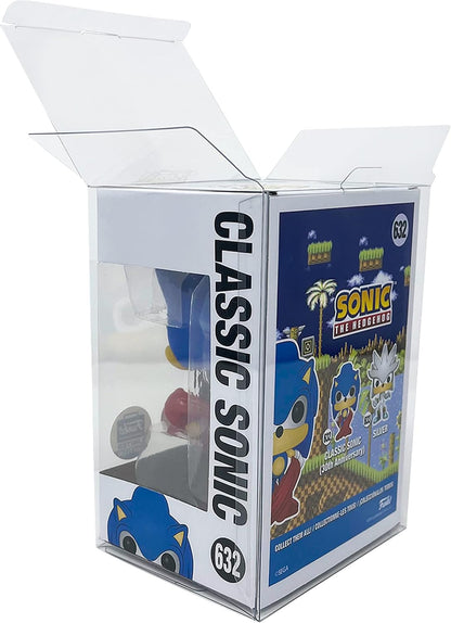 EcoTEK Protectors, 10-Pack Protective Cases Fits 4" Display Figures - 0.50mm Scratch-Resistant, Crystal Clear Acid-Safe Display Case for Collectibles