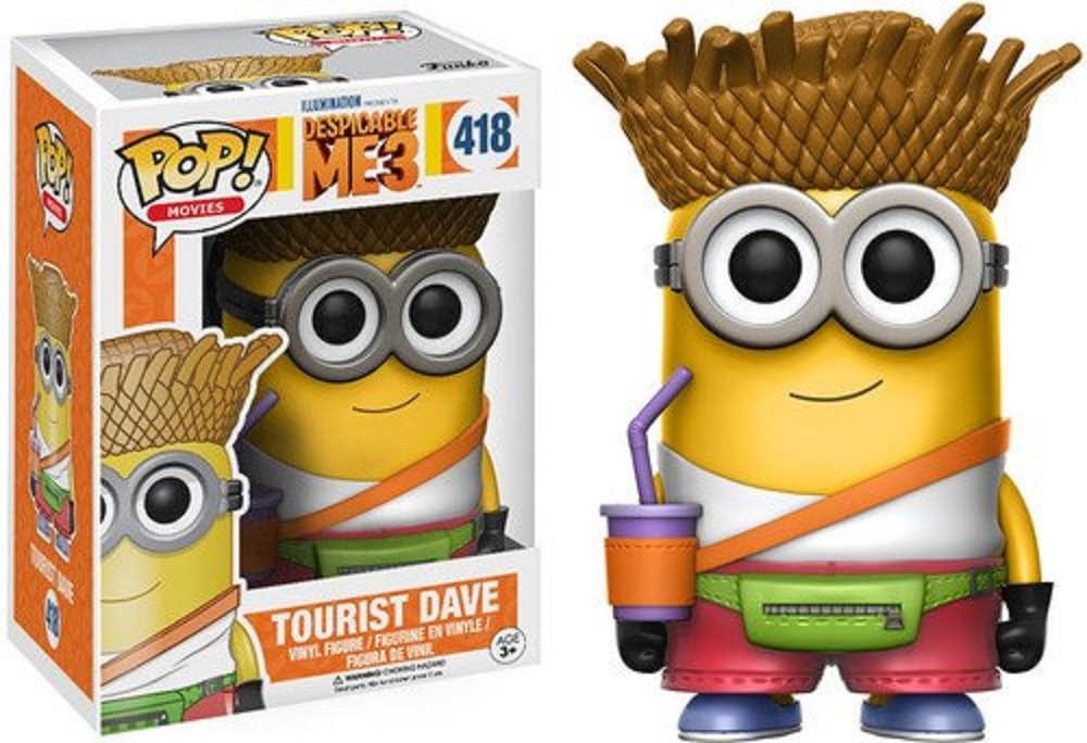 Funko POP Movies Despicable Me 3 Tourist Dave Action Figure
