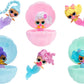 LOL Surprise Mermaids! Makeover Magic Baby Sisters 2 Pack with DIY Wearable Lip Gloss Makeup for You and Your Doll, Fun Water Play, Kids Gift Ages 4+