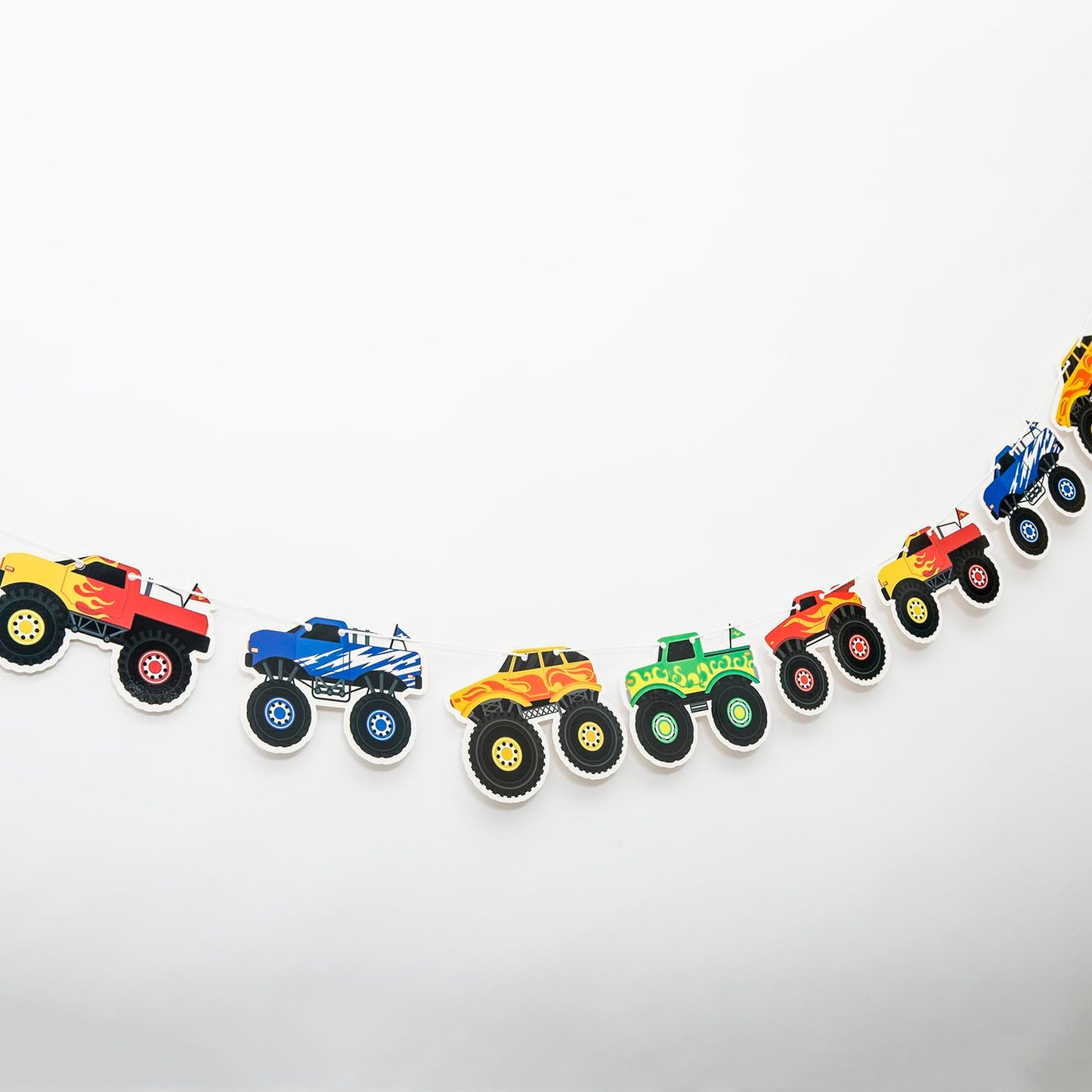 Monster Truck Birthday Party Banner,Truck Theme Party Decorations,Monster Party Supplies,Kids Monster Truck Party Favor