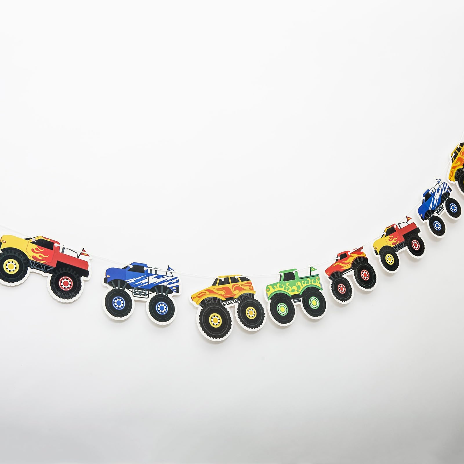 Monster Truck Birthday Party Banner,Truck Theme Party Decorations,Monster Party Supplies,Kids Monster Truck Party Favor