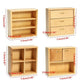 EatingBiting 1:12 Dollhouse Miniature Furniture Accessories Wooden Cabinet Cupboard Closet Various Styles of Furniture 4 Part Set Arbitrary Placement