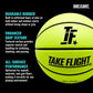 A Plus Collectibles TAKE Flight Basketball, Advanced Grip HIGH Performance, Official Basketball (Black/Grey, Junior (Size 3))
