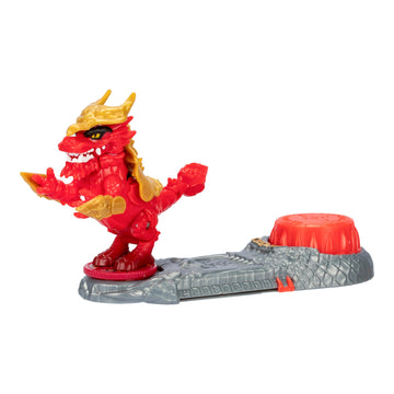 Legends of Akedo Ninja Bosses, Scorched Claw, 3" Tall Battling Action Figure with 360? Tail Whip and Claw Attack Spin Action, Double Defense Armor