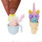 Barbie Ice Cream Shop Playset with 12-in Brunette Doll, Ice Cream Making Feature, 2 Dough Containers, 2 Bowls, 2 Cones, 3 Decorative Toppers, 2 Spoons