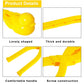 BravOne 4 Pcs/Set Snowball Maker Clips, Duck Shaped Snow Ball Maker Clips Clamps Outdoor Winter Play Snow Toys Plastic Sand Molds Clay Tools for Kids