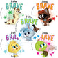 SmileMakers I was Brave Little Animals Stickers - Toys and Giveaways - 100 per Pack
