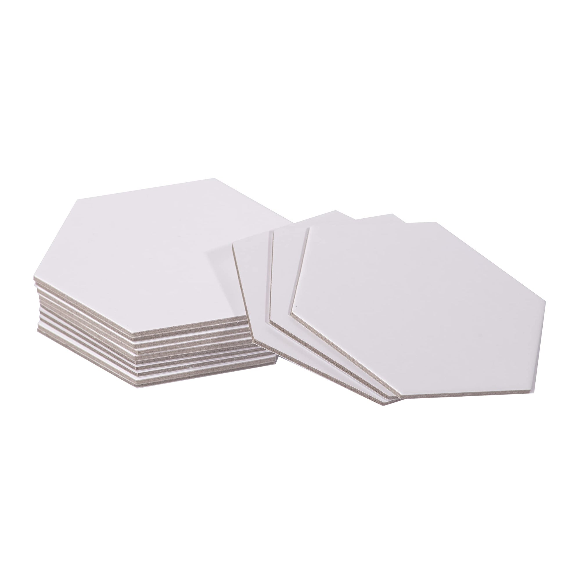 Apostrophe Games Hexagon Board Game Tiles - 20Pcs Large Game Board Pieces - Blank Game Board Chits, Same Size as Settlers of Catan - Create Your Own