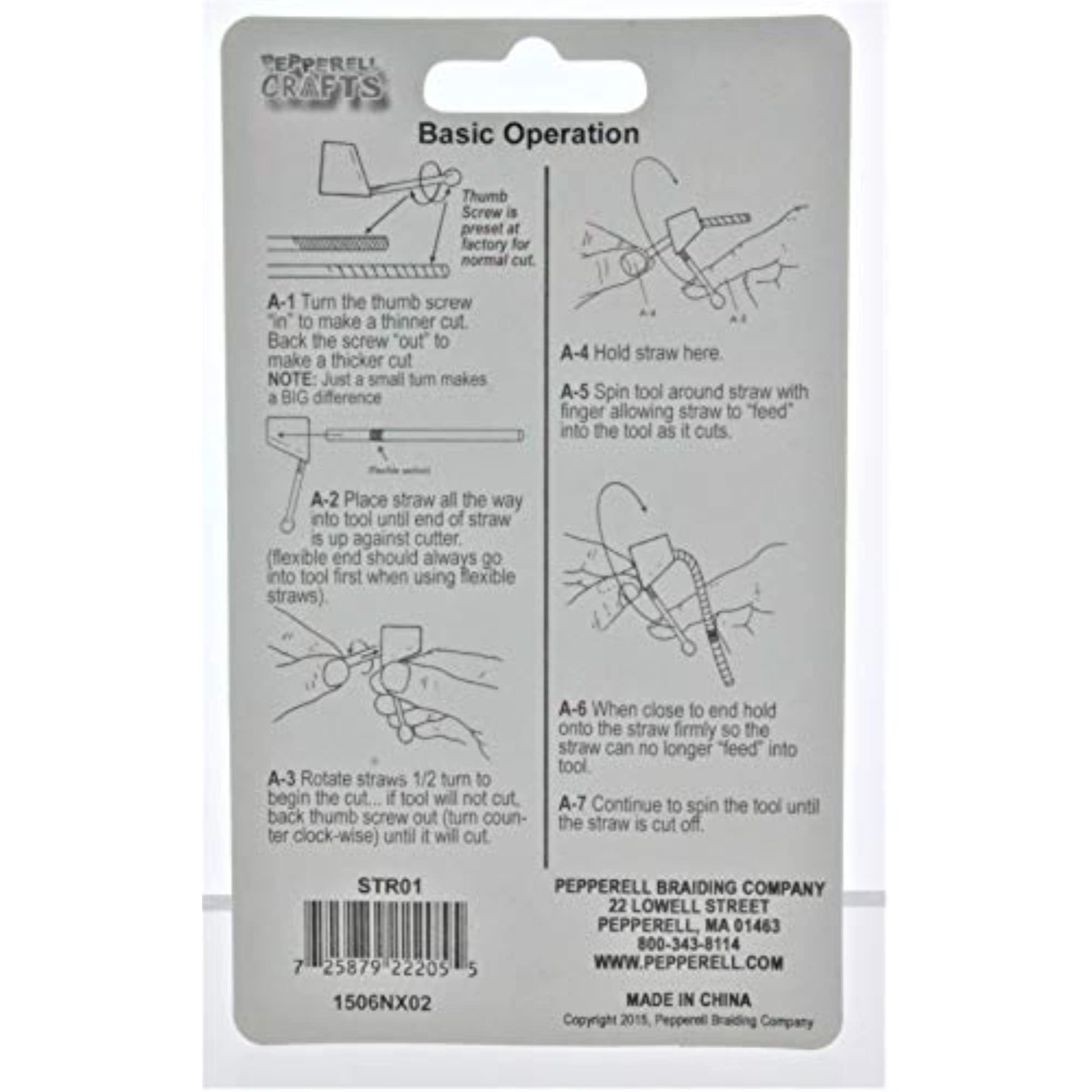Pepperell Wacky Whirly Straw Kit