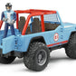 Bruder 02541 Jeep Cross Country Racer Blue with Driver, 1:16 Scale Toy Car