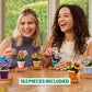 MAX Premium Garden Pot Plants Building Bricks Collection (up to 233 Pieces, 6 to Collect). (Cosmos Sulphureus, 1 Capsule)
