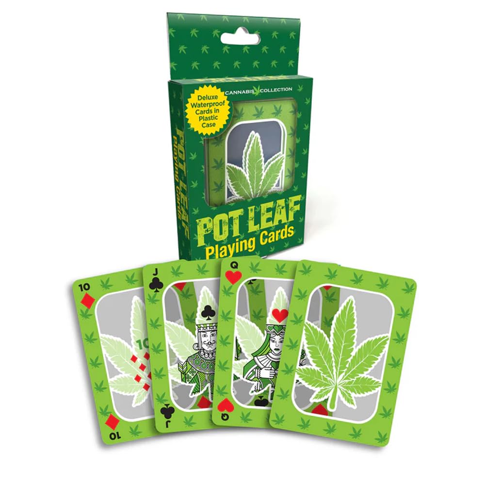 Cannabis Pot Leaf Waterproof Playing Cards